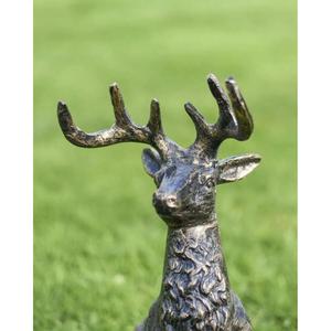 Statue décorative de renne en bronze pour aménagement de jardin, figurine animale en métal sur pied, fabricant sur mesure - Product Image 5