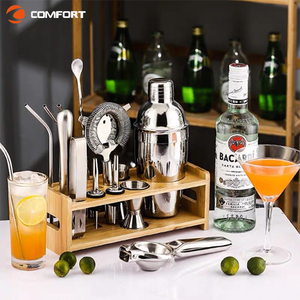 Kit de bricolage de luxe pour bar <span class=keywords><strong>personnalisé</strong></span> promotionnel ensemble d'outils de bar en acier inoxydable or rose <span class=keywords><strong>shaker</strong></span> à cocktail électrolytique pour <span class=keywords><strong>barman</strong></span> - Product Image 3