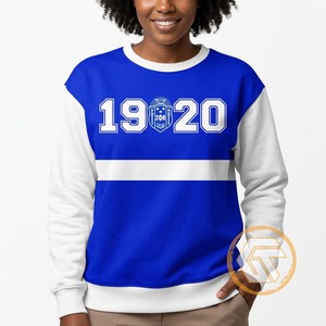 เสื้อสเวตเชิ้ตผ้าฝ้ายฟลีซระบายอากาศสำหรับผู้หญิง Zeta Phi Beta แบบสั่งทำขายส่ง ปักลายตามต้องการ สำหรับฤดูหนาว - Product Image 2
