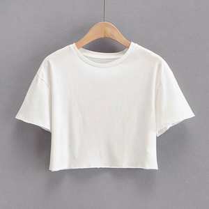 Camiseta Blanca al por Mayor de Alta Calidad, Estilo Urbano, Ajustada, con Estampado, 100% Algodón, Vintage, Corte Crop - Product Image 3