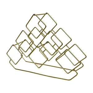 Soporte de Metal para Botellas de Vino Hecho a Mano por el Fabricante, Elegante Soporte para Botellas para Barra de Bar, Soporte de Metal para Botellas Hecho a Mano para Exportación - Product Image 3