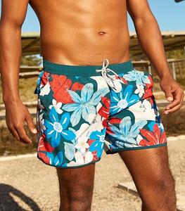 Shorts de Baño para Hombre, Sostenibles, con Cintura Elástica y Cordón Ajustable, de Secado Rápido, Corte Clásico, Color Personalizado, Estampado Completo - Product Image 4