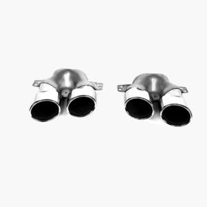 Diffuseur arrière ABS noir style AMG à quatre sorties avec support pour Mercedes Benz Classe <span class=keywords><strong>C</strong></span> C43 W206 2021 et plus - Product Image 2