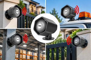 ไซเรนพีโซ HEX118 12V/24V อะลูมิเนียมอัลลอย สีดำ - Product Image 4