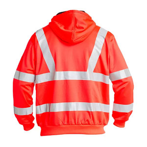 Sweat-shirt de travail réfléchissant en polyester pour l'hiver, avec fermeture éclair, pour la sécurité et la construction - Product Image 4