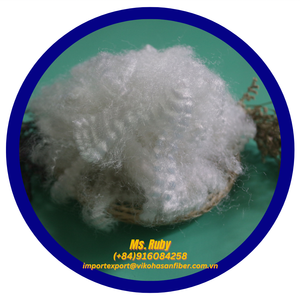 เส้นใยโพลีเอสเตอร์ไม่เป็นซิลิโคน HD สีขาวสำหรับ4D เส้นใย vikohasan PSF ผ้าบริสุทธิ์สำหรับของเล่นและหมอนสไตล์กลวง - Product Image 1