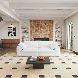 80 "โมดูลาร์โซฟารุ่น secional สำหรับห้องนั่งเล่นที่ถอดออกได้ครอบคลุมเบาะนั่งคู่รักและ2-Seaters แยกส่วน - Product Image 1