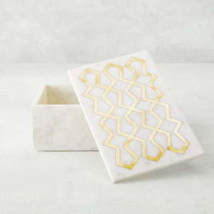 Boîte à bijoux artisanale en résine gris et noir, boîte cadeau pour rangement, idéale pour cadeau d'entreprise, présentation à domicile, voiture, ou pour femme - Product Image 2