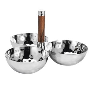 Bol de service pour ustensiles de cuisine, argenté, pour noix, doré, poli, décoratif, pour mariage, pour fruits secs - Product Image 4