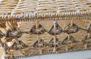 Handmade Gold Braided Woven <b>Storage</b> Basket with <b>Lid</b> Luxury Decorative Rope Organizer Box Eco-Friendly Gift Hamper <b>Bin</b> - Product Image 4