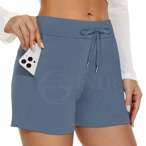 Pantalones Cortos Deportivos para Mujer EVER GLOW, Transpirables, Impermeables, de Lona 100% Algodón, con Cordón Ajustable, Cintura Media, Corte Regular, Casuales, para Yoga y Running - Product Image 4