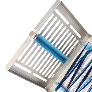 Kit de chirurgie implantaire Golden Crest Industries, couleur bleue personnalisée, instruments chirurgicaux micro-oraliens, outil d'implantologie dentaire - Product Image 3