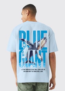 Camiseta Oversize de Algodón para Hombre con Hombros Caídos, Manga Corta, Estampado Gráfico en Contraste, Estilo Urbano Casual, Top Holgado - Product Image 3