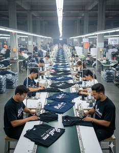 เสื้อยืดโอเวอร์ไซส์ทรงครอปสำหรับผู้ชาย ผ้าคอตตอนวินเทจฟอกสี สไตล์สตรีทแวร์ ปักโลโก้ ทรงบ็อกซี่ รับผลิตแบบ OEM - Product Image 3