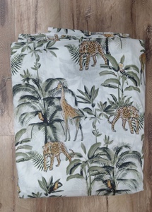 Tissu en coton imprimé tropical multicolore personnalisable, largeur 58/60 pouces, léger, tissé, style bohème, 100 GSM, pour vêtements, robes et usage domestique - Product Image 4