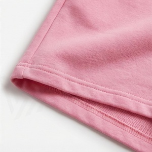 Ensemble de shorts en tricot rose pour femmes, 2 pièces, t-shirt à manches courtes col rond et shorts au-dessus du genou, couleur unie décontractée, printemps été - Product Image 6