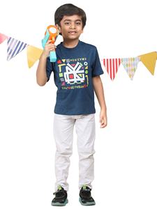 T-shirt à col rond 100% coton pour garçon à bas prix Vêtements imprimés toutes saisons dans différentes méthodes et matériaux - Product Image 2