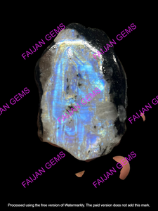 FAIJAN GEMS - Piedras Preciosas Semipreciosas Naturales de Alta Calidad, Cabochones de Piedra Lunar Blanca Arcoíris, para Joyería, en Grandes Cantidades - Product Image 2