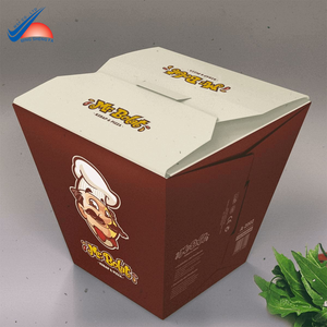 Custom Foldable Paper <b>Box</b> for Fast <b>Food</b> | Printed Packaging for Burger or Noodles - Product Image 1