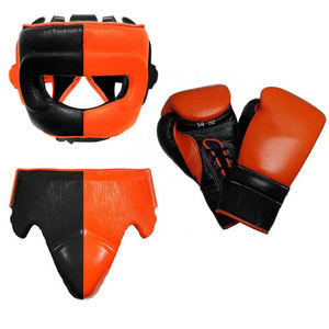 Conjunto de Boxeo y MMA de Cuero Vacuno Genuino de Primera Calidad, Color Personalizado, para Entrenamiento y Sparring al Aire Libre - Product Image 1