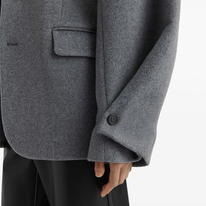 Nouvelle Arrivée Blazer Oversize pour Femme, Élégant, Couleur Unie, Simple Boutonnage, Manches Longues, Idéal pour le Bureau et les Affaires - Product Image 3