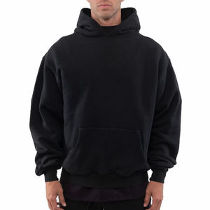 Sweat-shirt à capuche pour homme, modèle Core Essential, en coton doux, finition lisse, coupe confortable, style décontracté, mode urbaine, pour tous les jours - Product Image 1