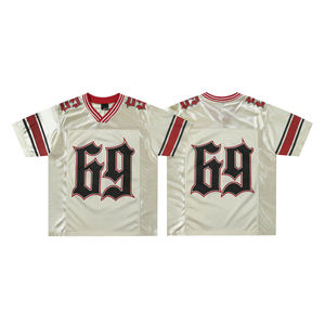 Camiseta de Rugby de Malla de Verano de Alta Calidad para Hombre, de Secado Rápido, Algodón y Poliéster, Talla Grande, con Logotipo Personalizado, para Exteriores - Product Image 1