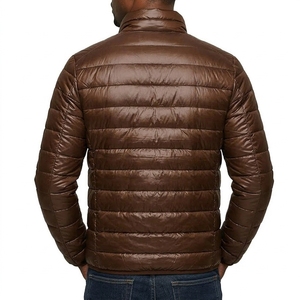 Men Puffer Jacket Lightweight Quilted Full <b>Zip</b> Stand Collar Padded Hiking Warm Windproof Custom OEM Wholesale Manufacturer - Product Image 2