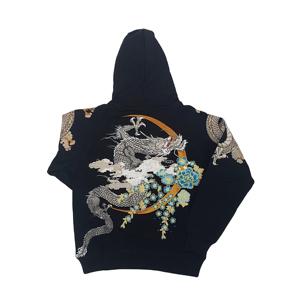 Sweat-shirts à capuche de haute qualité, style streetwear, design brodé personnalisé, manches longues, pull-over, mode homme, couleur personnalisable - Product Image 2