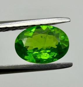 Pierre précieuse naturelle de Tsavorite grenat, pierre brute, vert vif, taille ovale, pour bijoux, cadeau pour collectionneur, pierre de naissance, lot de pierres de guérison - Product Image 2