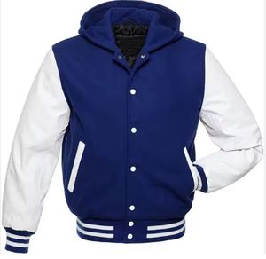 2026 OEM Custom High Quality <b>Men's</b> <b>Baseball</b> Varsity <b>Jacket</b> with Stand Collar Canvas Fabric Customizable <b>for</b> Winter Use - Product Image 5