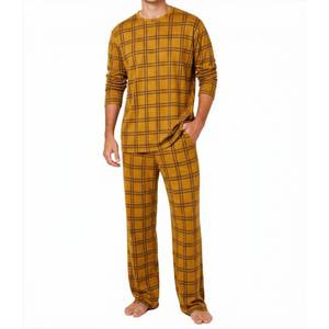 Conjunto de Pijamas de Punto para Hombre, 100% Algodón, Suave y Transpirable, Proveedor OEM - Product Image 4