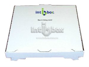 Empaquetage industriel stratifié de relief de carton brillant/mat Avantage UV de boîte à pizza de carton de qualité alimentaire de finition mate - Product Image 5