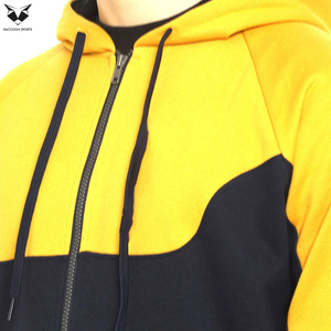 Yellow & Black Color Best Quality Material Training Wear Simple Tracksuits, Full-Length Regular Fit Tracksuit with Full Sleeves - Product Image 6