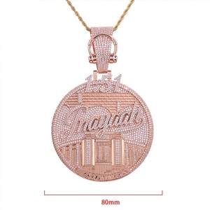 925 <b>Silver</b> Lab-Grown Diamond New York Hip Hop <b>Pendant</b> <b>for</b> <b>Men</b> Iced Out Luxury Statement Necklace Certified Diamond Jewelry - Product Image 6