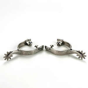 Éperons de cheval professionnels en acier inoxydable, confortables, durables, couleur personnalisable, design personnalisable, équipement d'équitation pour cavalier - Product Image 5