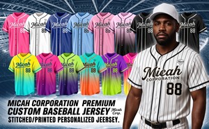 Maillots de baseball personnalisés pour femmes avec nom et numéro, en tissu Drifit, maille 100% polyester respirante, antibactérienne, motif 3D sur le devant, coupe courte - Product Image 4