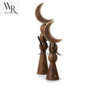 Ramadan Luxury Durable Eco-Friendly Insulated Casserole Set Tableware Collection Decorative Glass Cloche Covers Wooden Bases Eid - Product Image 4