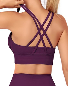 Sujetador deportivo de yoga para mujer, de alta calidad, estilo sencillo, transpirable y a bajo precio, con servicio OEM de calidad económica. - Product Image 5