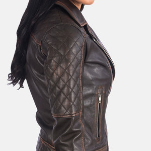 Chaqueta de Cuero para Mujer, MOQ Bajo, Elegante, para Uso Diario, Estilo Urbano Moderno, Acabado Suave - Product Image 5