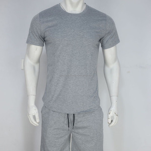 Ensembles courts T-shirt et short survêtement personnalisé Streetwear Gym Fitness hommes ensembles soleil délavé ensembles courts lavage à l'acide été pour hommes - Product Image 6