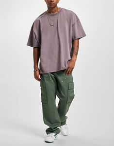 Professional High Quality Heavyweight Custom Blank Plain White Oversized 100% Cotton Vintage Acid Washed T <b>Shirt</b> <b>Men</b> - Product Image 4