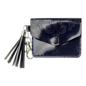 Kit de broderie de perles sur simili cuir « Portefeuille bleu » pour porte-clés ou pendentif de sac, kit de broderie de perles talisman - Product Image 1