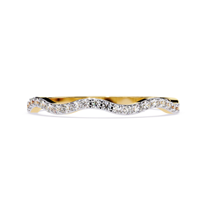 Bague élégante en or 10 carats avec diamant de laboratoire rond certifié IGI pour fiançailles, anniversaire, promesse, luxe au quotidien - Product Image 1