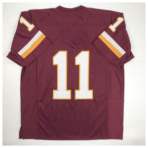 Maillot de football américain personnalisé 100 % polyester, maille épaisse, manches courtes, maillot de jeu pratique, durable, respirant, sportif - Product Image 6