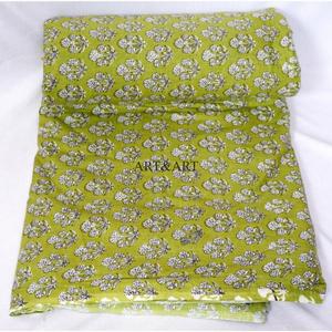 Tela 100% Algodón con Estampado de Bloques, Ecológica, Transpirable, de Secado Rápido y Ligera, Tejido Cruzado de Rajastán para Prendas de Mujer y Niña - Product Image 3