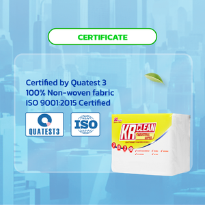 Paños de Limpieza Industriales No Tejidos Krclean, 9.8x11.8 Pulgadas, 80 Hojas, Ecológicos, Sanitarios, para Balcón y Terraza - Product Image 6