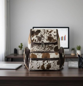 Premium Leather Hair On Backpack Cowhide Laptop Travel Rucksack Vintage School Bag Handmade Durable LHBP-0021 - Product Image 4