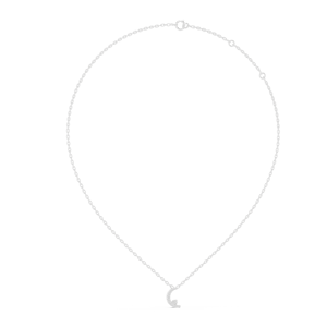Collar Minimalista con Colgante de Luna Creciente, Diamante Cultivado en Laboratorio, Collar Delicado de Oro, Joyería con Diamantes - Product Image 3