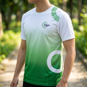 โรงงานผลิตเสื้อ VPMEP โดยตรง ผู้จัดจำหน่ายชุดกีฬาแบบกำหนดเอง เสื้อกีฬาโพลีเอสเตอร์แขนสั้นแบบซับเหงื่อสำหรับทุกเพศ - Product Image 2